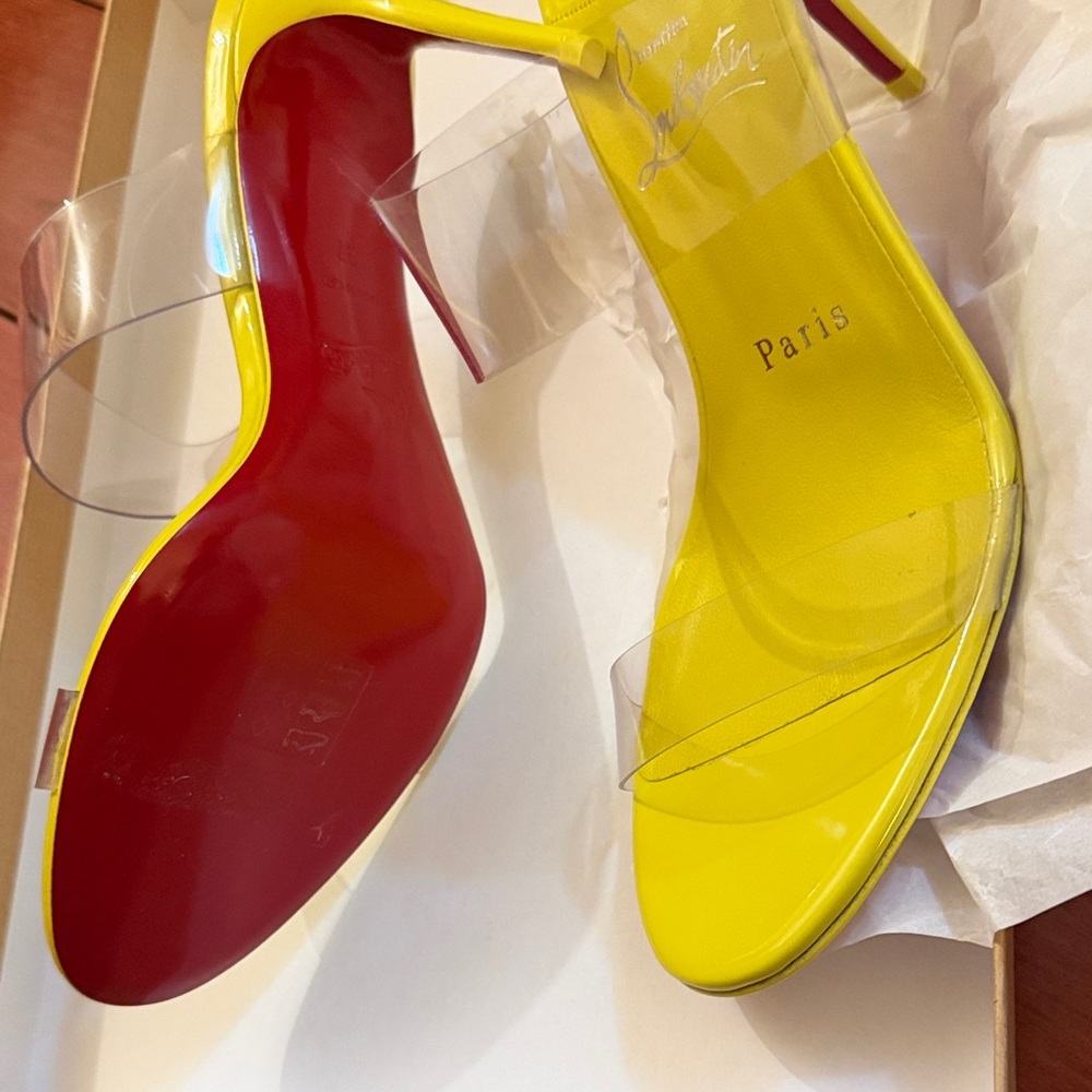 Christian Louboutin Just Nothing 85 Patent /Lining /PVC - Picture 3 of 6